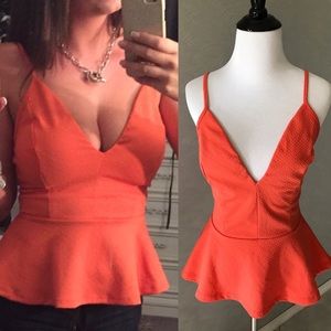EUC Arden B peplum tank top